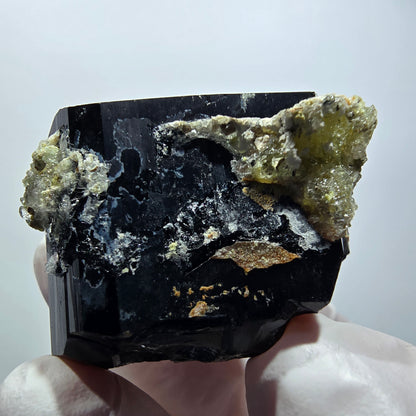 Symmetrischer Schörl Turmalin mit Hyalit Erongo, Namibia 44*38*32mm #12456