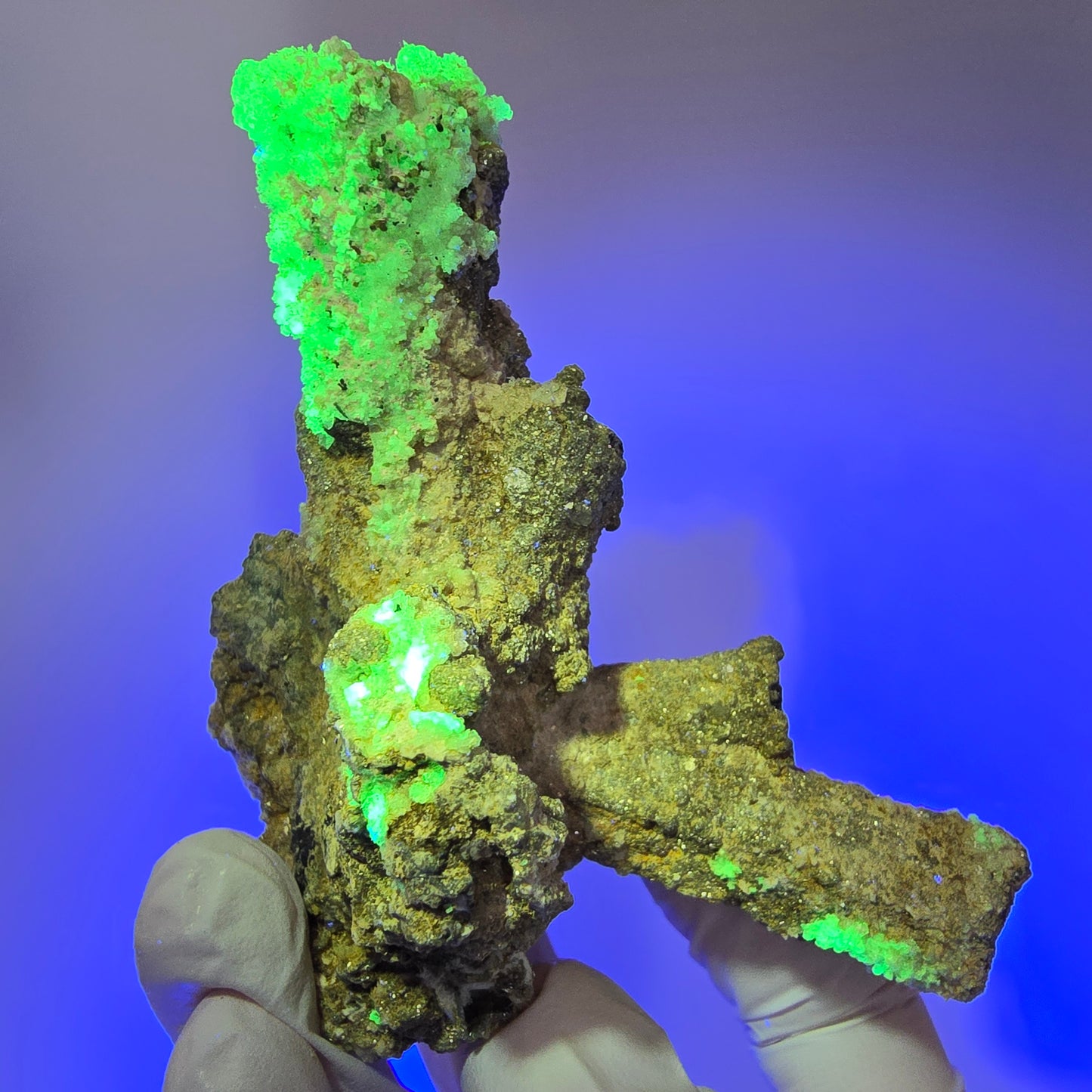 Große Hyalit Opal, Schörl Turmalin, Muskovit, Orthoklas Stufe Erongo, Namibia 102*81*80mm #12464