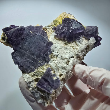 Grande fluorine fantôme, opale hyalite, étagère orthose Erongo, Namibie 113*81*47mm #12465