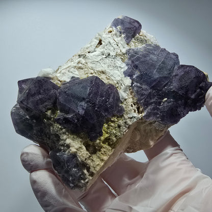 Grande fluorine fantôme, opale hyalite, étagère orthose Erongo, Namibie 113*81*47mm #12465