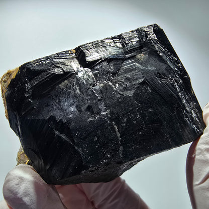 Rare Schorl Tourmaline with Hyalite Erongo, Namibia 75*69*48mm #12466