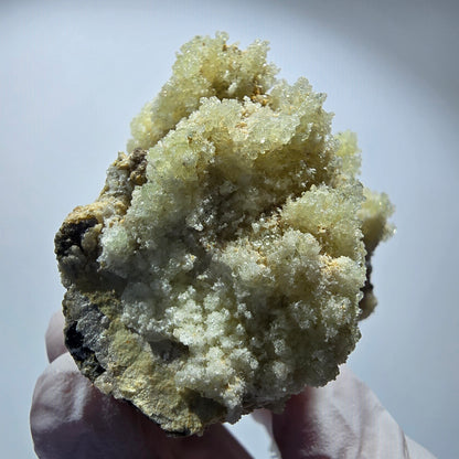 Hyalit Opal, Muskovit, Orthoklas, Schörl Turmalin Stufe Erongo, Namibia 83*56*53mm #12467
