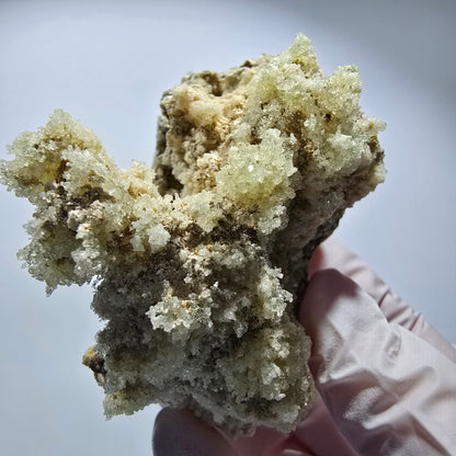 Hyalit Opal, Muskovit, Orthoklas, Schörl Turmalin Stufe Erongo, Namibia 83*56*53mm #12467