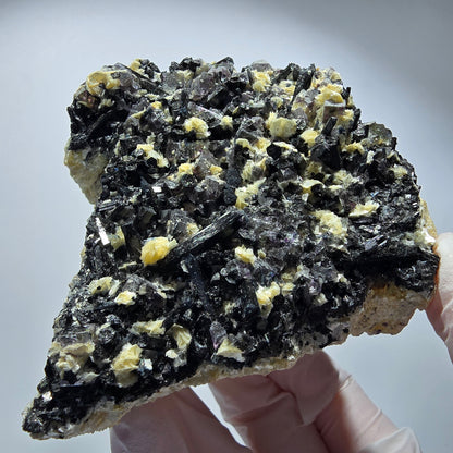 Colorful Phantom Fluorite, Schorl Tourmaline Muscovite Specimen Erongo, Namibia 93*91*54mm #12468