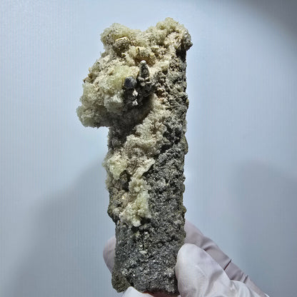 Large Schorl Tourmaline, Hyalite Opal, Muscovite Specimen Erongo, Namibia 103*45*38mm #12472