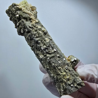 Large Schorl Tourmaline, Hyalite Opal, Muscovite Specimen Erongo, Namibia 102*32*29mm #12473