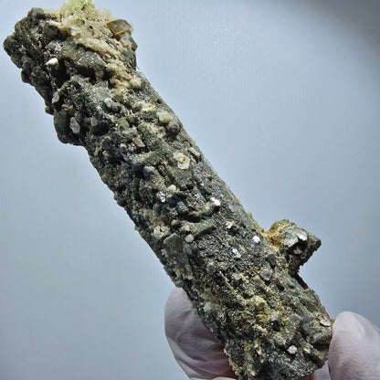 Large Schorl Tourmaline, Hyalite Opal, Muscovite Specimen Erongo, Namibia 102*32*29mm #12473