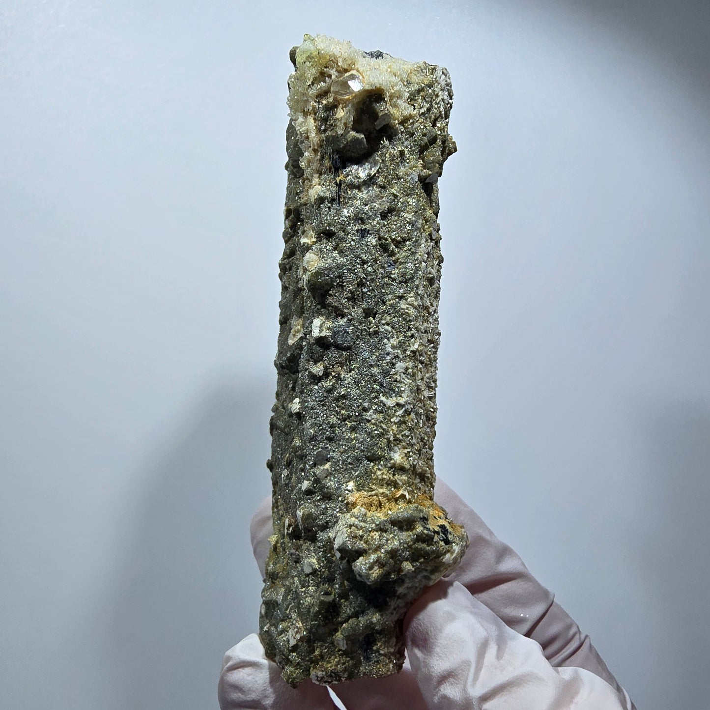 Large Schorl Tourmaline, Hyalite Opal, Muscovite Specimen Erongo, Namibia 102*32*29mm #12473