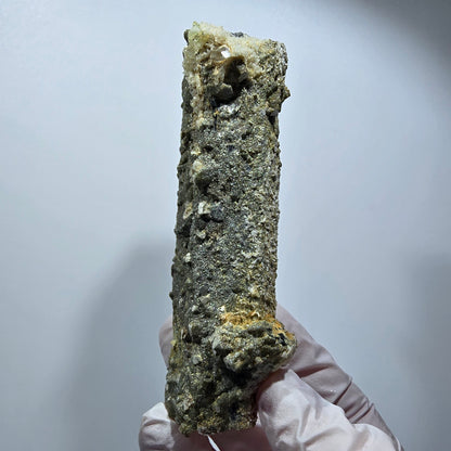 Large Schorl Tourmaline, Hyalite Opal, Muscovite Specimen Erongo, Namibia 102*32*29mm #12473