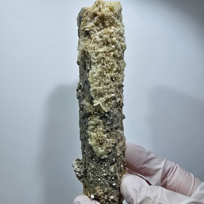 Large Schorl Tourmaline, Hyalite Opal, Muscovite Specimen Erongo, Namibia 123*30*29mm #12474