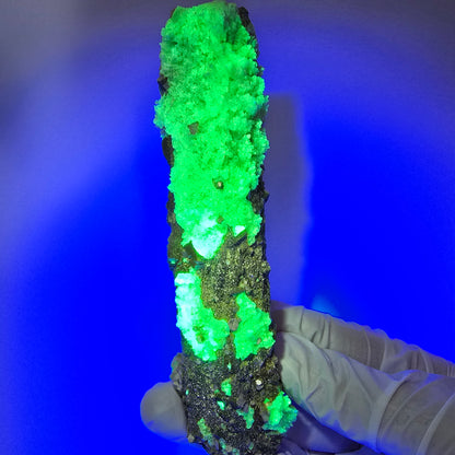 Large Schorl Tourmaline, Hyalite Opal, Muscovite Specimen Erongo, Namibia 123*30*29mm #12474