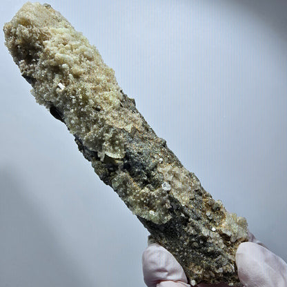 Large Schorl Tourmaline, Hyalite Opal, Muscovite Specimen Erongo, Namibia 123*30*29mm #12474