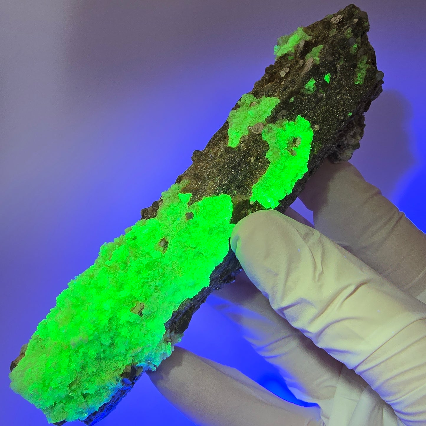 Large Schorl Tourmaline, Hyalite Opal, Muscovite Specimen Erongo, Namibia 123*30*29mm #12474