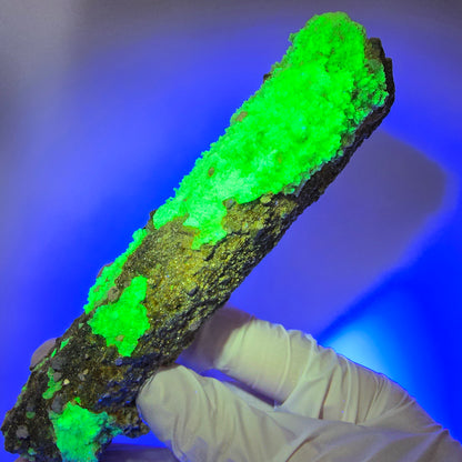 Large Schorl Tourmaline, Hyalite Opal, Muscovite Specimen Erongo, Namibia 123*30*29mm #12474
