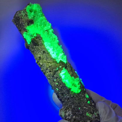Large Schorl Tourmaline, Hyalite Opal, Muscovite Specimen Erongo, Namibia 123*30*29mm #12474