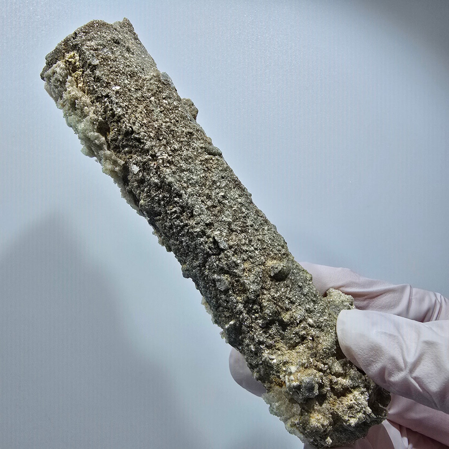 Large Schorl Tourmaline, Hyalite Opal, Muscovite Specimen Erongo, Namibia 123*30*29mm #12474