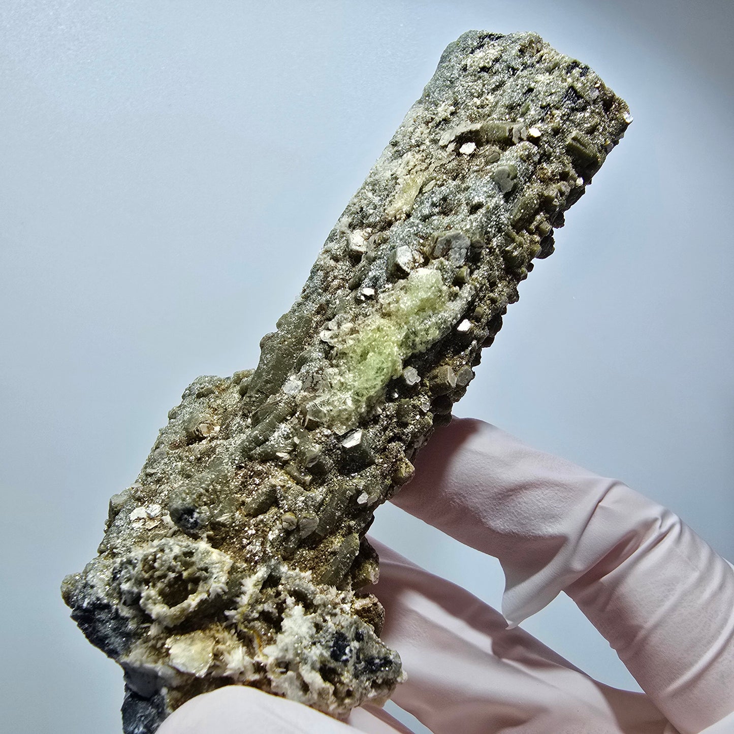 Large Schorl Tourmaline, Hyalite Opal, Muscovite Specimen Erongo, Namibia 110*51*39mm #12475
