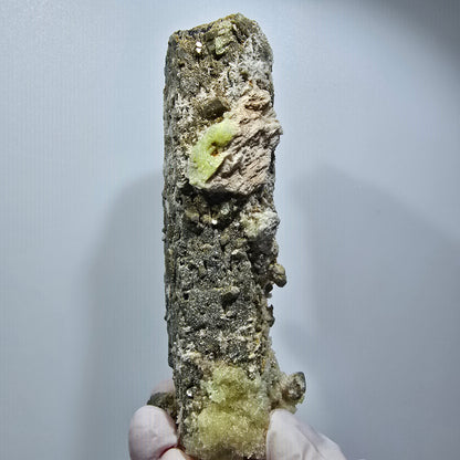 Große Schörl Turmalin, Hyalit Opal, Muskovit Stufe Erongo, Namibia 119*50*39mm #12476