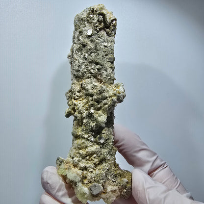 Große Schörl Turmalin, Hyalit Opal, Muskovit Stufe Erongo, Namibia 119*50*39mm #12476