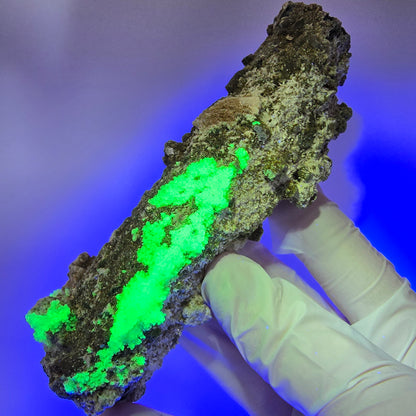 Große Schörl Turmalin, Hyalit Opal, Muskovit Stufe Erongo, Namibia 119*46*42mm #12477
