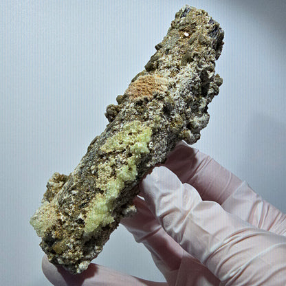 Große Schörl Turmalin, Hyalit Opal, Muskovit Stufe Erongo, Namibia 119*46*42mm #12477