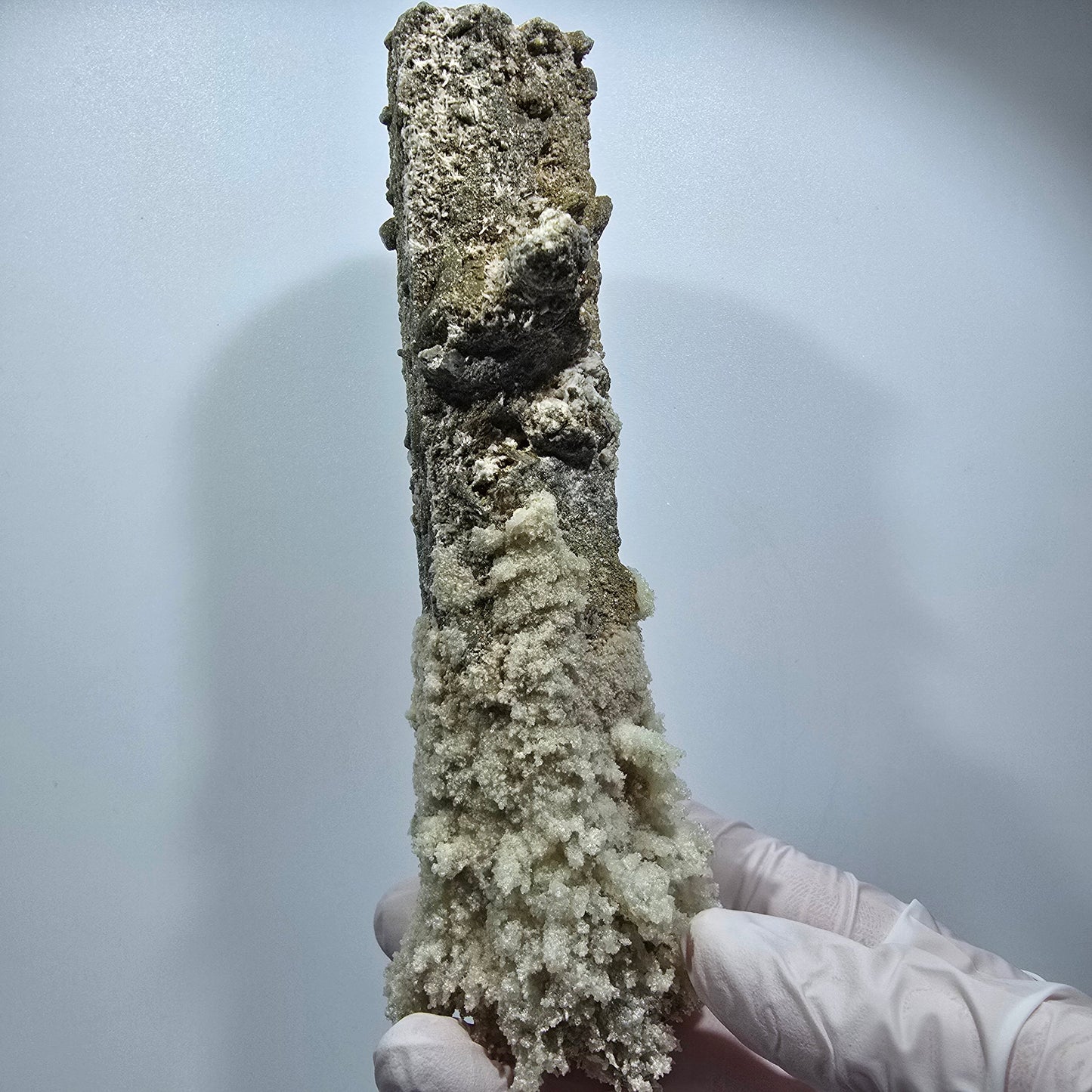 Large Schorl Tourmaline, Hyalite Opal, Muscovite Specimen Erongo, Namibia 149*53*41mm #12478
