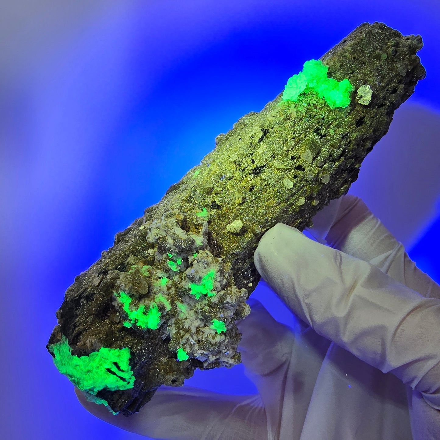 Große Schörl Turmalin, Hyalit Opal, Muskovit Stufe Erongo, Namibia 136*62*39mm #12479