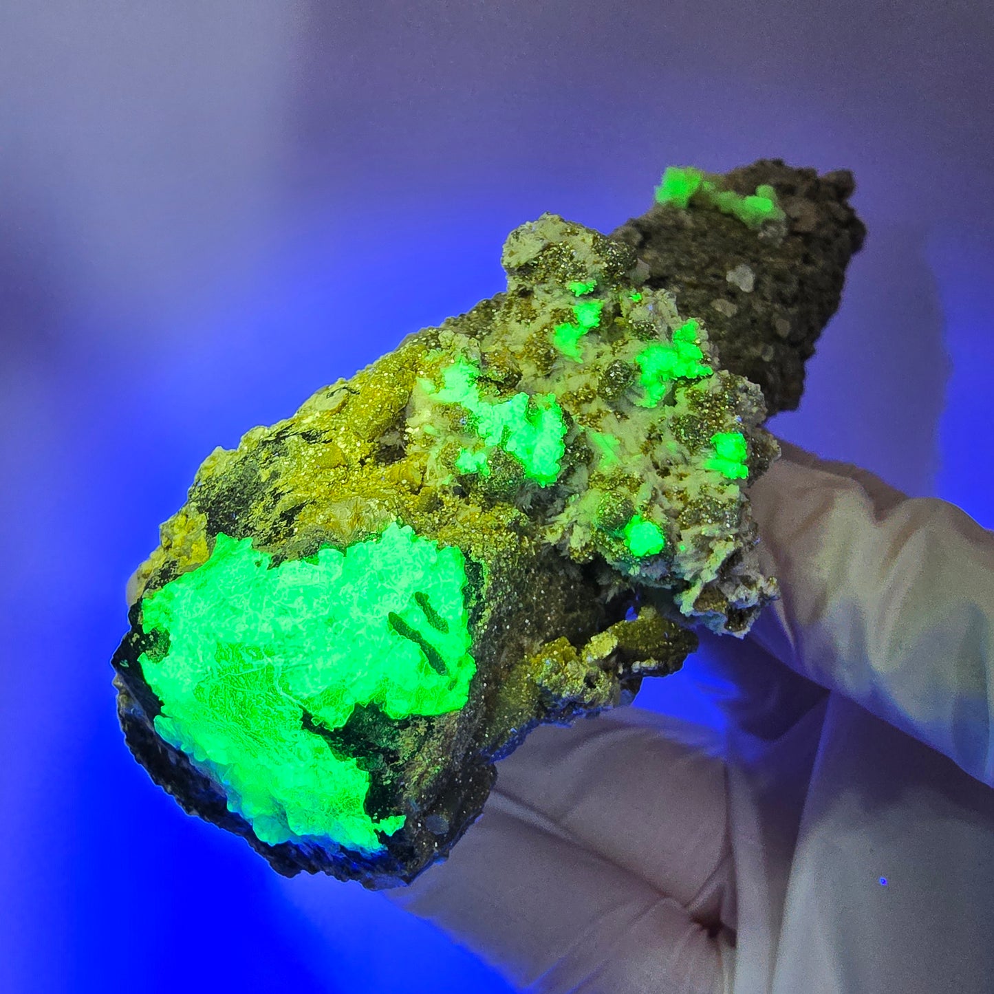 Große Schörl Turmalin, Hyalit Opal, Muskovit Stufe Erongo, Namibia 136*62*39mm #12479