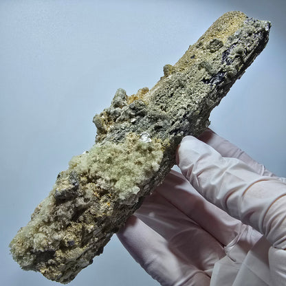 Large Schorl Tourmaline, Hyalite Opal, Muscovite Specimen Erongo, Namibia 150*46*43mm #12480