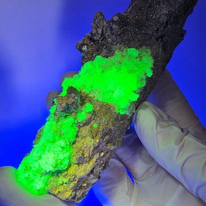 Large Schorl Tourmaline, Hyalite Opal, Muscovite Specimen Erongo, Namibia 150*46*43mm #12480