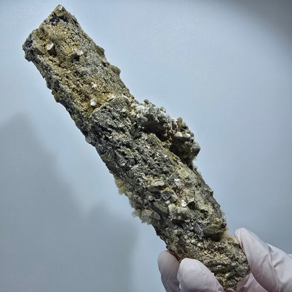 Large Schorl Tourmaline, Hyalite Opal, Muscovite Specimen Erongo, Namibia 150*46*43mm #12480