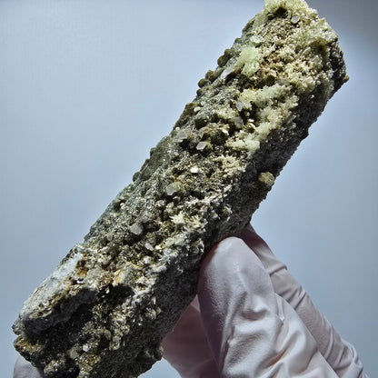 Large Schorl Tourmaline, Hyalite Opal, Muscovite Specimen Erongo, Namibia 102*37*30mm #12482