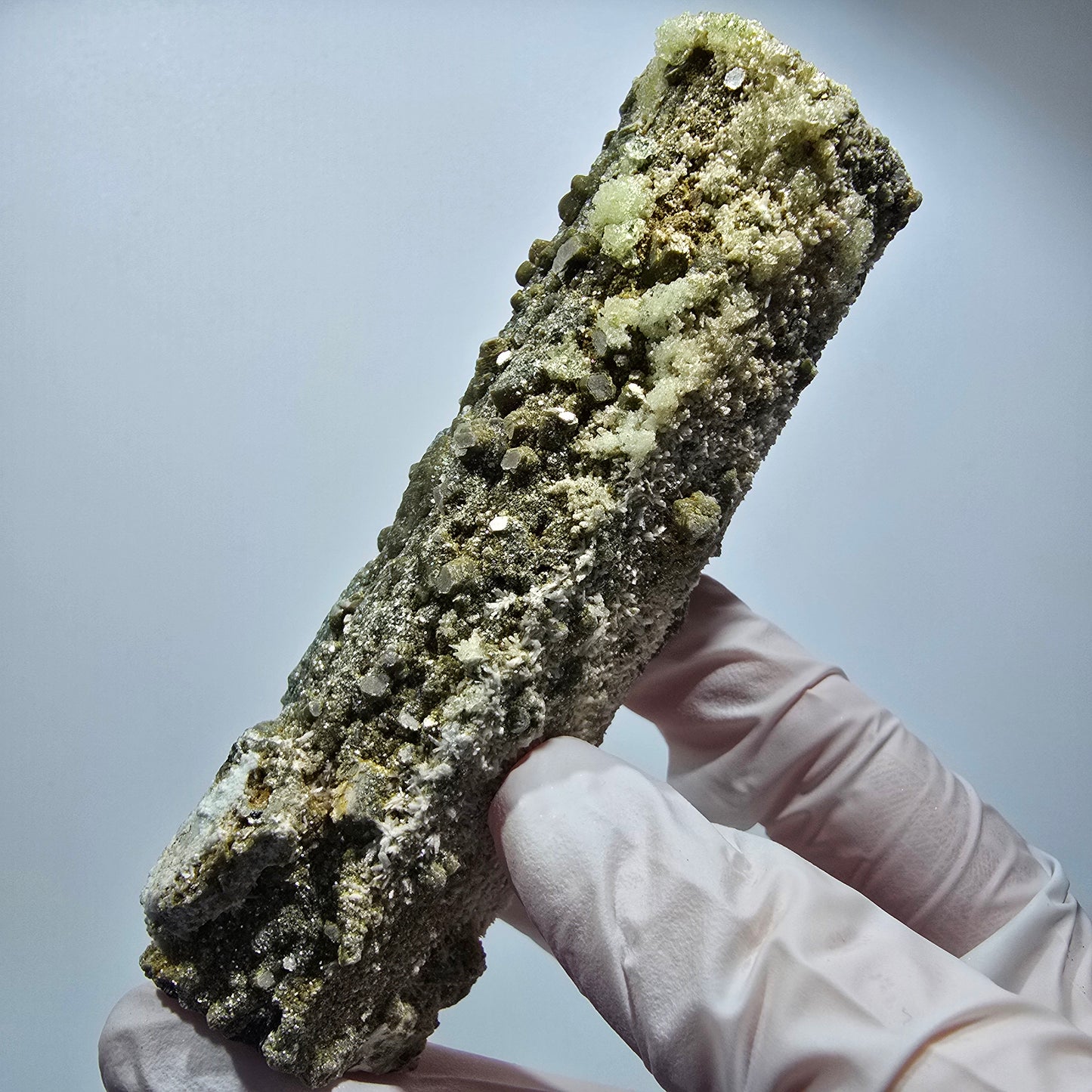 Large Schorl Tourmaline, Hyalite Opal, Muscovite Specimen Erongo, Namibia 102*37*30mm #12482