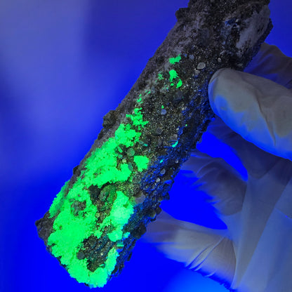 Large Schorl Tourmaline, Hyalite Opal, Muscovite Specimen Erongo, Namibia 102*37*30mm #12482
