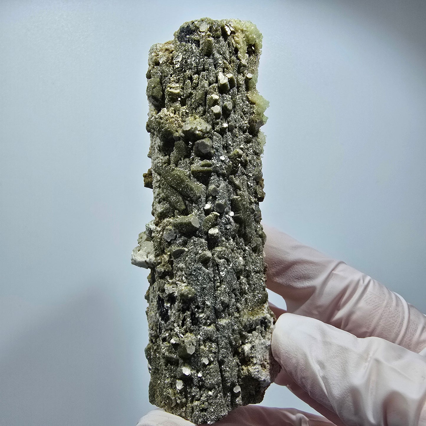 Large Schorl Tourmaline, Hyalite Opal, Muscovite Specimen Erongo, Namibia 102*37*30mm #12482