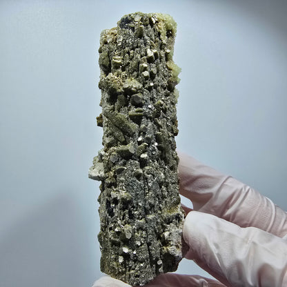 Large Schorl Tourmaline, Hyalite Opal, Muscovite Specimen Erongo, Namibia 102*37*30mm #12482