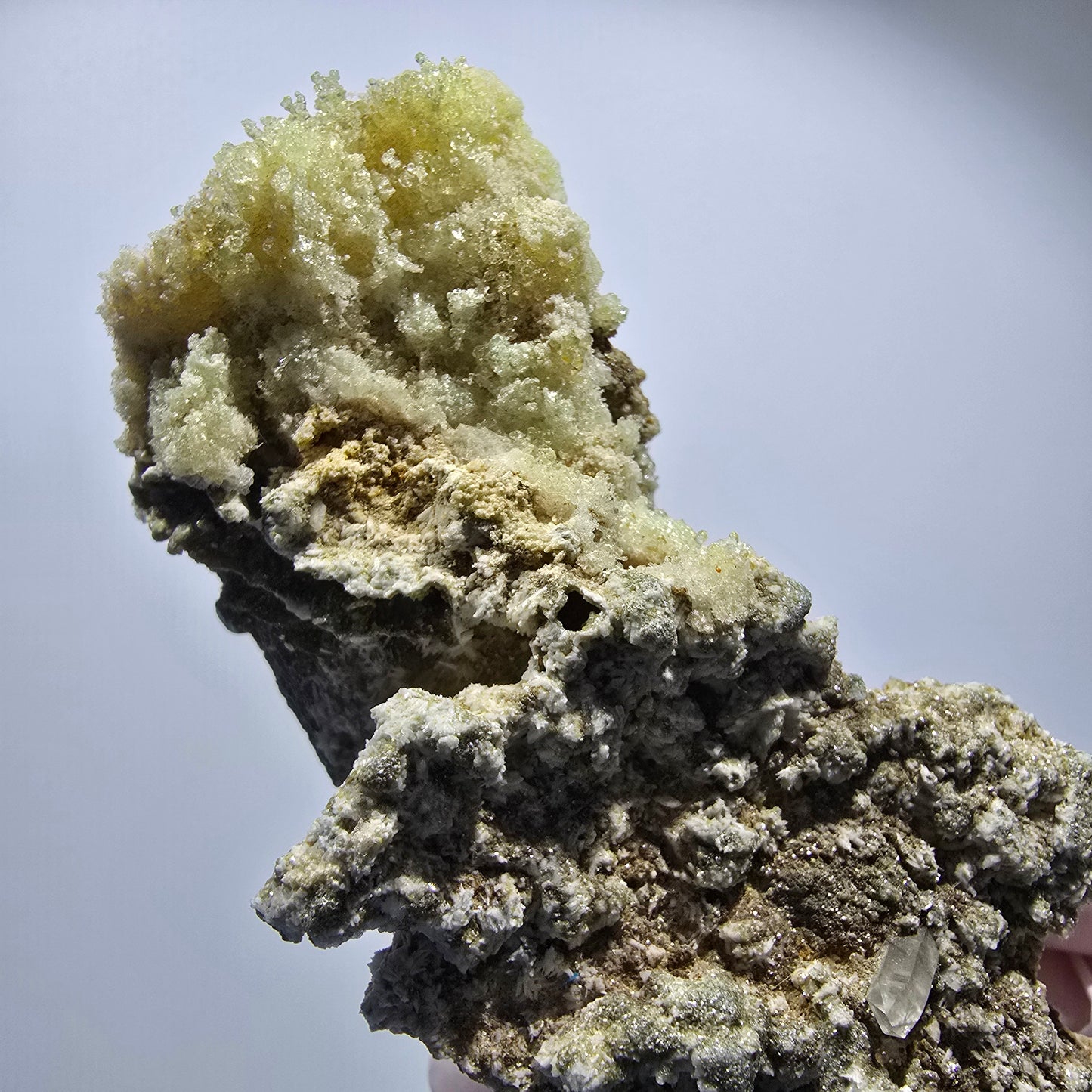 Große Schörl Turmalin, Hyalit Opal, Muskovit Stufe Erongo, Namibia 132*57*54mm #12483