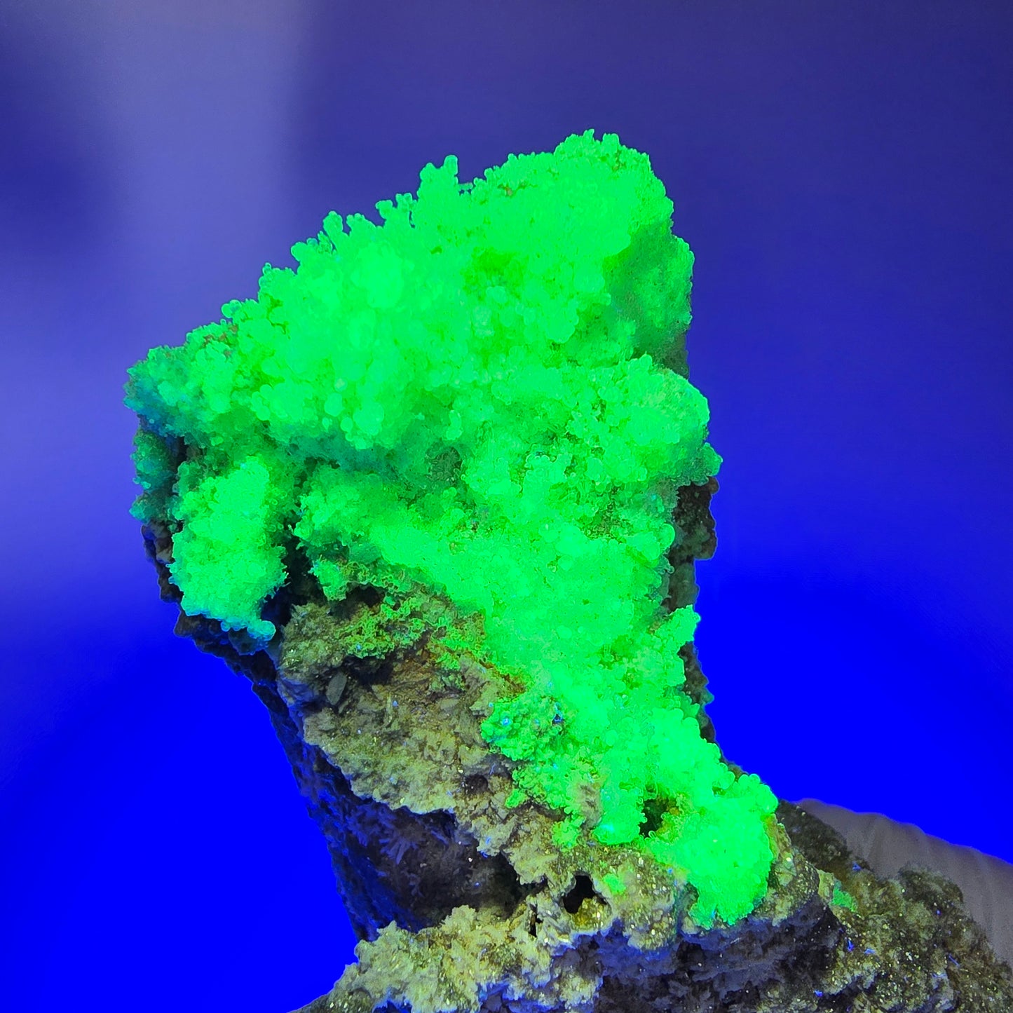 Große Schörl Turmalin, Hyalit Opal, Muskovit Stufe Erongo, Namibia 132*57*54mm #12483