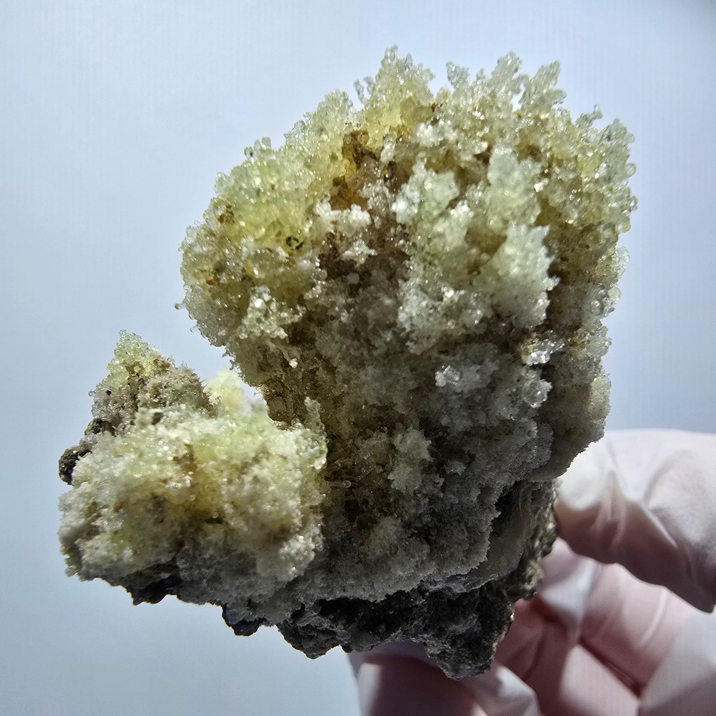 Seltene Schörl Turmalin, Hyalit Opal, Muskovit Stufe Erongo, Namibia 71*45*31mm #12485