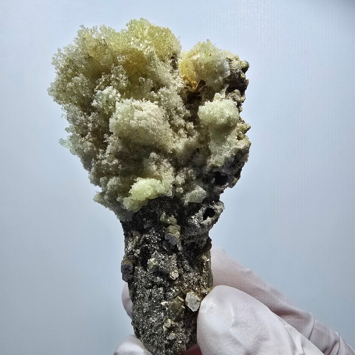 Seltene Schörl Turmalin, Hyalit Opal, Muskovit Stufe Erongo, Namibia 71*45*31mm #12485
