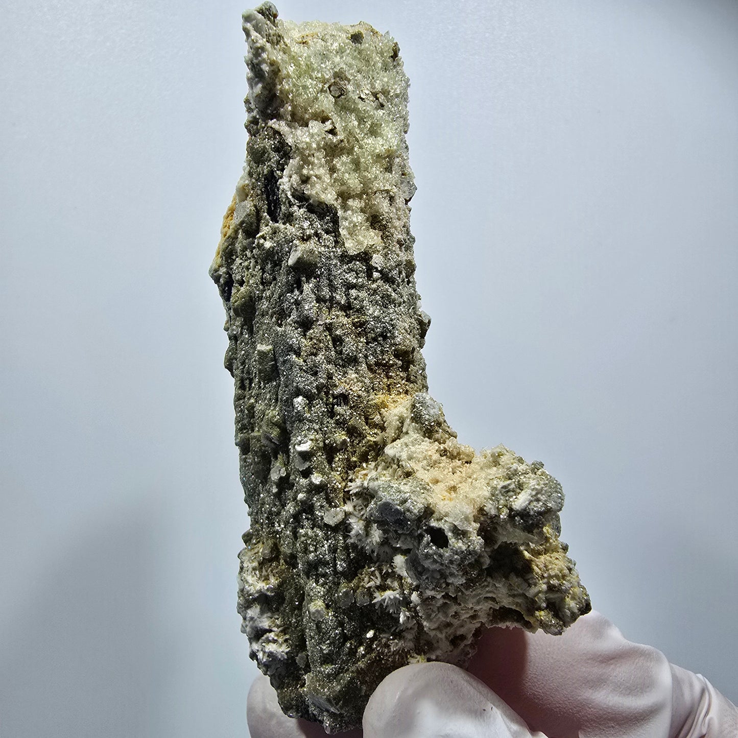 Seltene Schörl Turmalin, Hyalit Opal, Muskovit Stufe Erongo, Namibia 93*50*36mm #12488