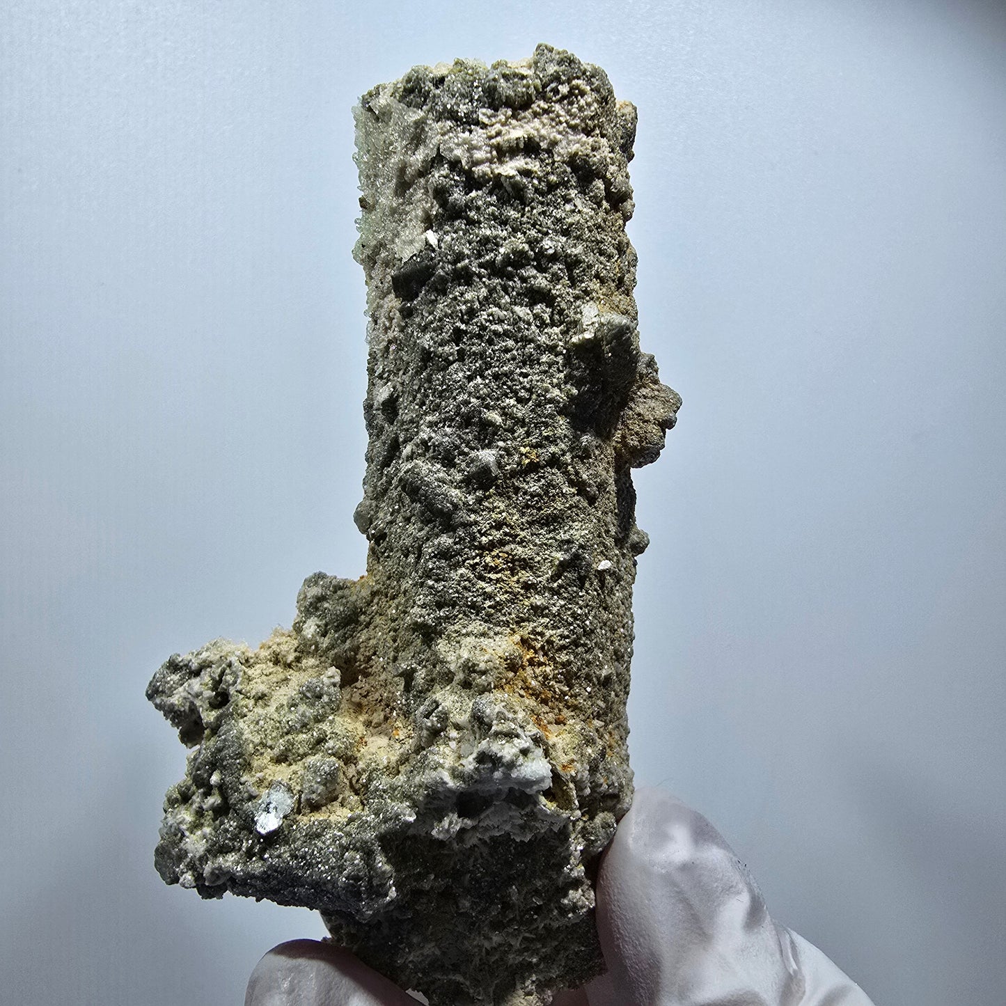 Seltene Schörl Turmalin, Hyalit Opal, Muskovit Stufe Erongo, Namibia 93*50*36mm #12488