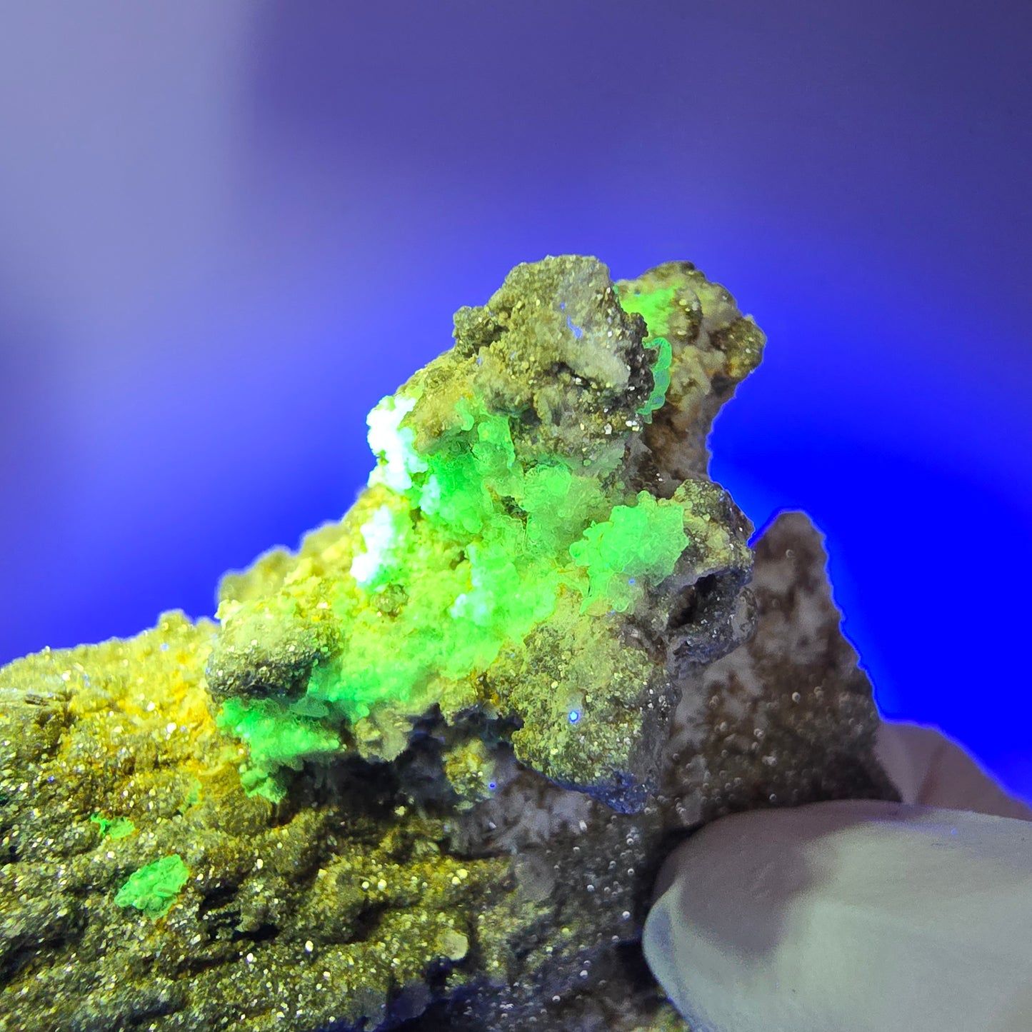 Seltene Schörl Turmalin, Hyalit Opal, Muskovit Stufe Erongo, Namibia 93*50*36mm #12488
