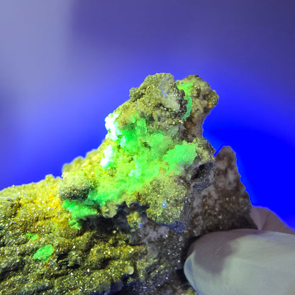 Seltene Schörl Turmalin, Hyalit Opal, Muskovit Stufe Erongo, Namibia 93*50*36mm #12488