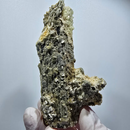 Seltene Schörl Turmalin, Hyalit Opal, Muskovit Stufe Erongo, Namibia 93*50*36mm #12488