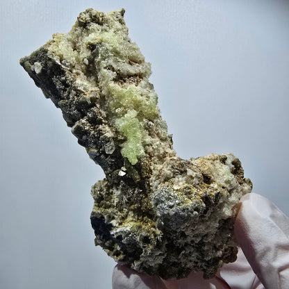 Seltene Schörl Turmalin, Hyalit Opal, Muskovit Stufe Erongo, Namibia 94*51*42mm #12489