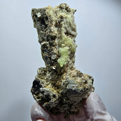 Seltene Schörl Turmalin, Hyalit Opal, Muskovit Stufe Erongo, Namibia 94*51*42mm #12489