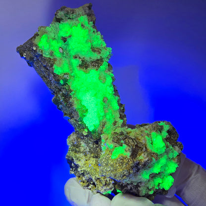 Seltene Schörl Turmalin, Hyalit Opal, Muskovit Stufe Erongo, Namibia 94*51*42mm #12489