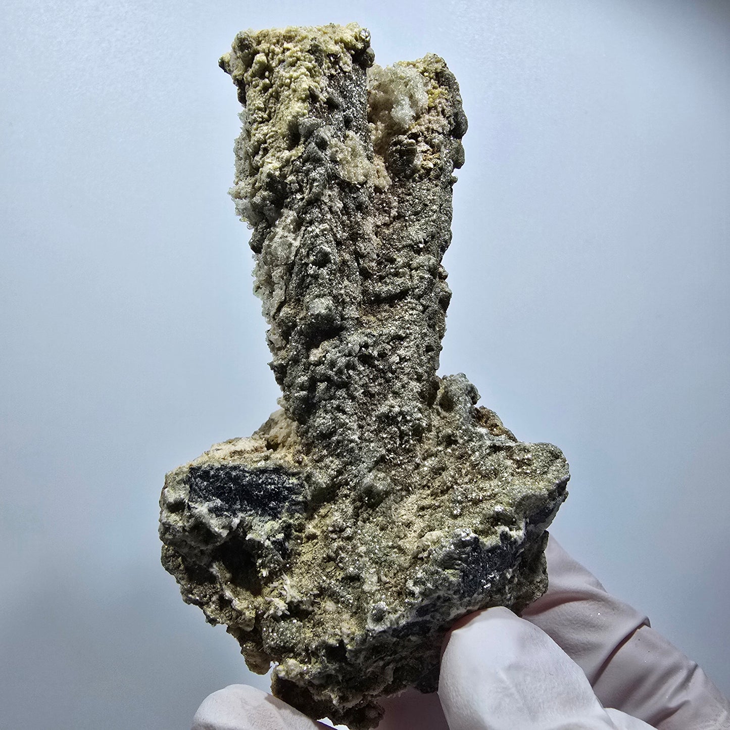 Seltene Schörl Turmalin, Hyalit Opal, Muskovit Stufe Erongo, Namibia 94*51*42mm #12489