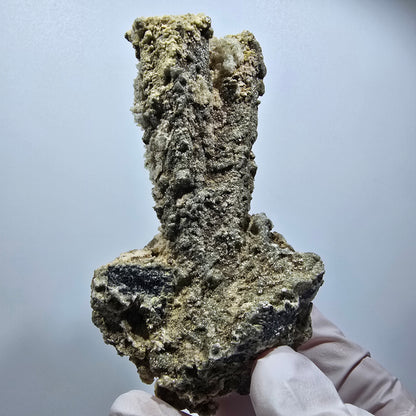 Seltene Schörl Turmalin, Hyalit Opal, Muskovit Stufe Erongo, Namibia 94*51*42mm #12489